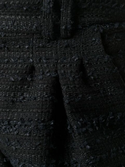 BALMAIN HIGH-WAIST TWEED SHORTS - 黑色