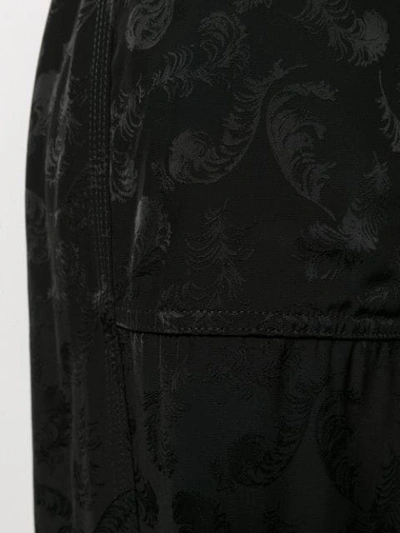 Shop Loewe Jacquard High-rise Loose Fit Trousers In Black