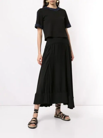 Shop 3.1 Phillip Lim / フィリップ リム Maxi Layered Skirt In Black