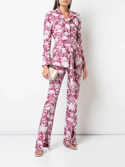 Shop Alexis Raquelle Floral Print Blazer In Pink
