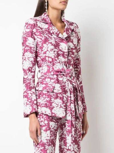 Shop Alexis Raquelle Floral Print Blazer In Pink