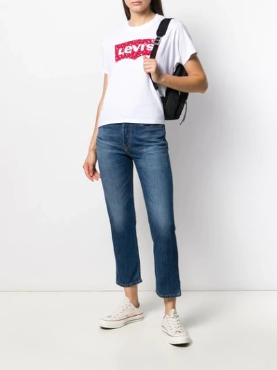 LEVI'S 501 CROPPED JEANS - 蓝色