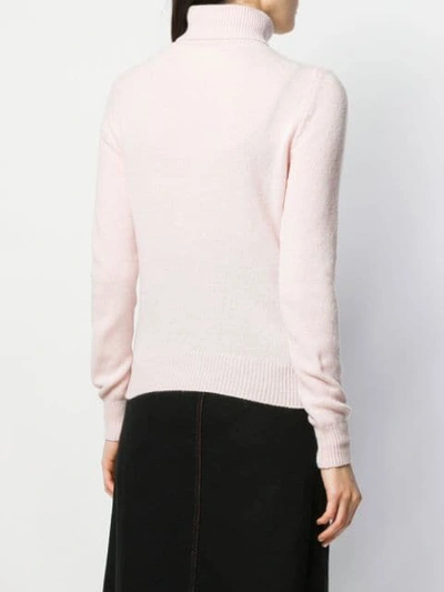 Shop Chiara Ferragni Knitted Winking Eye Jumper In Pink