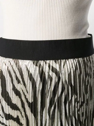 Shop Alice And Olivia High-waist Pleated Skirt In White