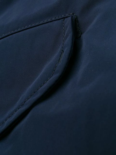 ASPESI OVERSIZED HOODED COAT - 蓝色