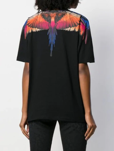 Shop Marcelo Burlon County Of Milan Wings Print T-shirt In Black