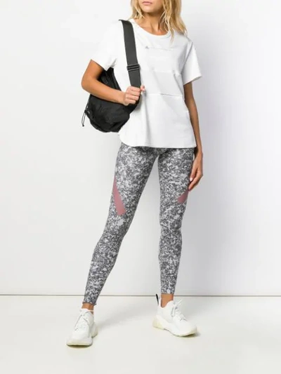 Shop Adidas By Stella Mccartney All-over Leggings In Grey
