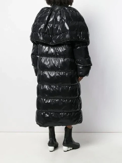 Shop Christopher Kane Cupcake Puffa Coat In Black