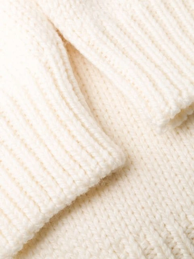 Shop Philosophy Di Lorenzo Serafini Slogan Knit Sweater In Neutrals
