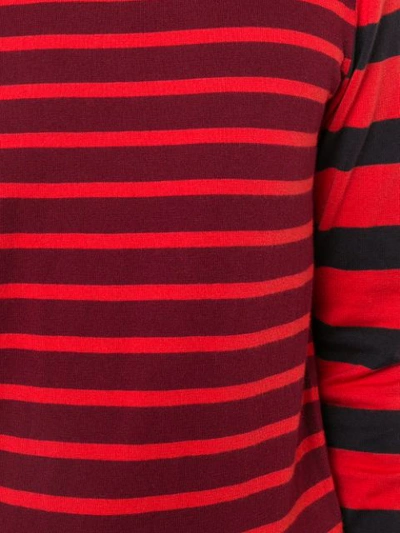 Shop Derek Lam 10 Crosby Striped Crewneck Pullover - Red