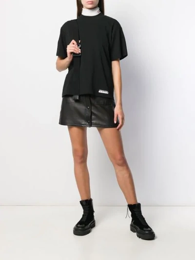 Shop Alexander Wang T High Neck T-shirt In Black