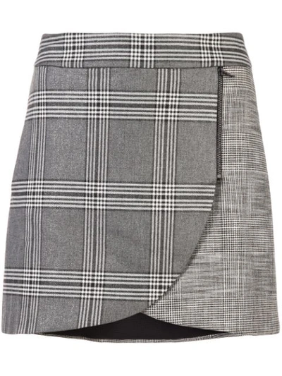 Shop Alice And Olivia Lennon Skirt In Grey