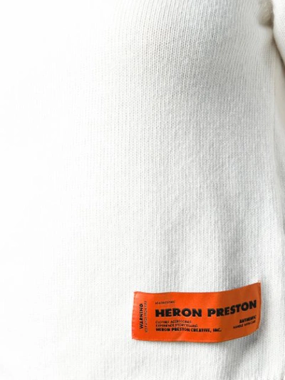 Shop Heron Preston Turtle Neck Jumper In White