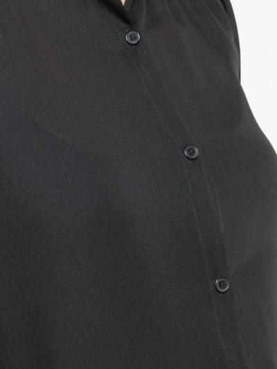 Shop Nili Lotan Puff Sleeve Blouse In Black