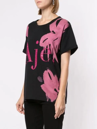 Shop Aje Embellished Logo T-shirt In Black