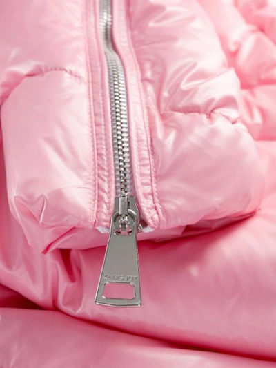 Shop Khrisjoy Hooded Puffer Jacket In Pink