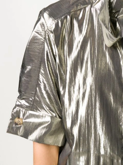 REJINA PYO METALLIC SHIRT - 金属色