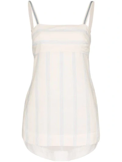 Shop 3x1 Madox Stripe Cami Top In White