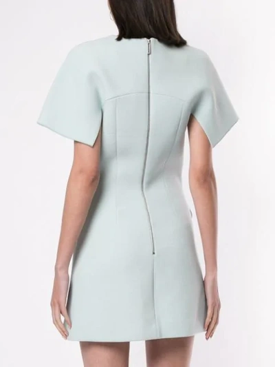 Shop Dion Lee Slim-fit Mini Dress In Blue
