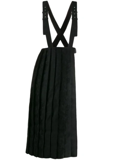 Shop Comme Des Garçons Layered Pleated Skirt In 1 Black