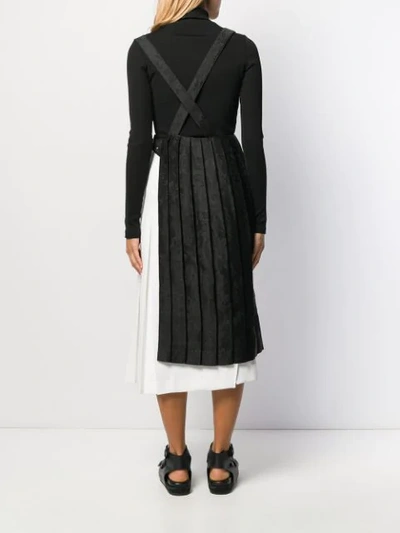 Shop Comme Des Garçons Layered Pleated Skirt In 1 Black