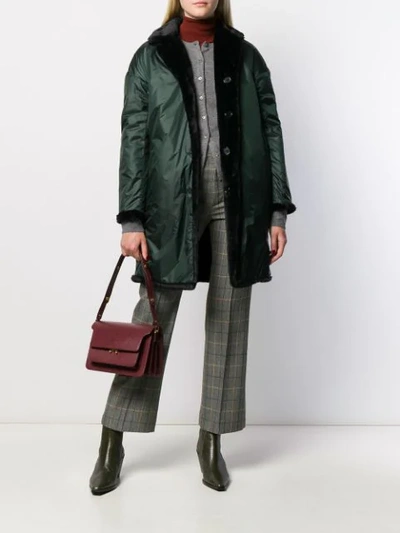 Shop Aspesi Reversible Raincoat In Green