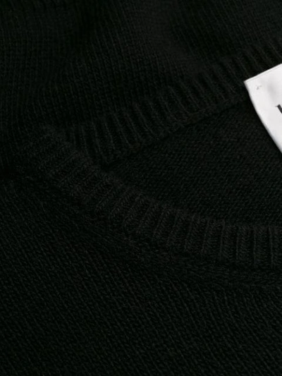 Shop Be Blumarine Logo Intarsia Jumper In Black