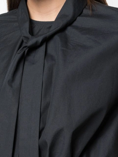 Shop Simone Rocha Ballon Sleeve Mini-dress In Black