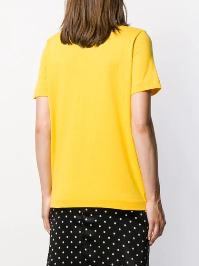 Shop Chinti & Parker Snoopy Print T-shirt In Yellow