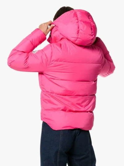 Shop Moncler Lena Quilted Puffer Jacket In Pink
