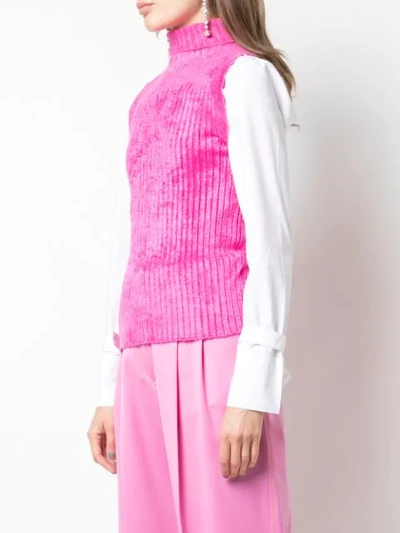 Shop Sies Marjan Ribbed Sleeveless Top In Pink