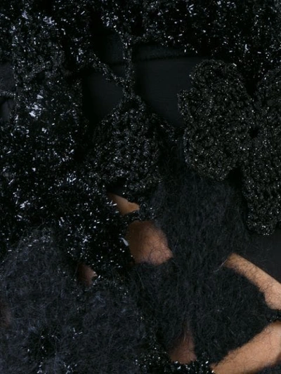 Shop Simone Rocha 'flora' Skirt - Black