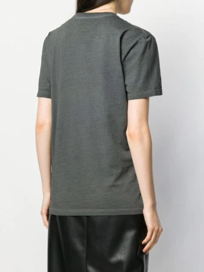 Shop N°21 Logo Print T-shirt In 8758 Grigio