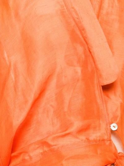 Shop Forte Forte Tie Knot Shirt In Orange