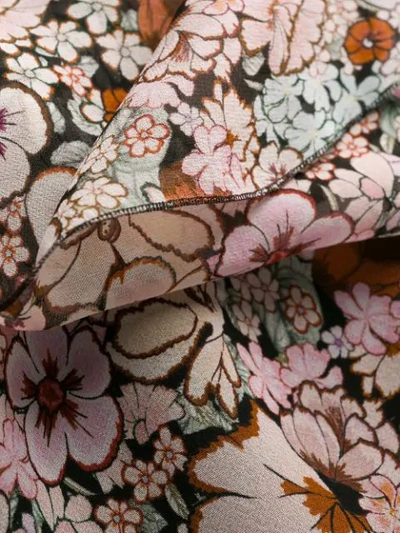 Shop Giambattista Valli Floral Print Full Skirt In Pink