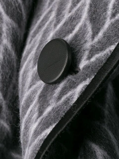 Shop Fendi Kimono Style Motif Gilet In Grey