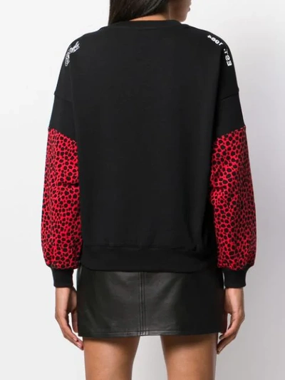 Shop Philosophy Di Lorenzo Serafini Leopard Print Sweater In Red