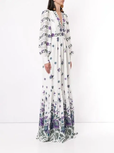 ANDREW GN WOVEN MAXI DRESS - 白色