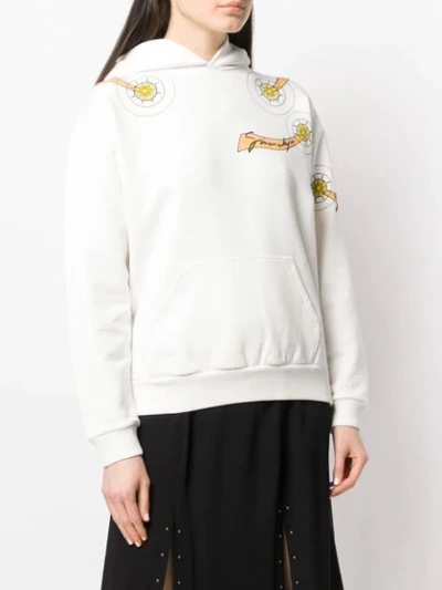 Shop Givenchy Shooting Star Print Hoodie In White