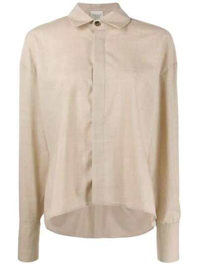 Shop A.w.a.k.e. Boxy Fit Shirt In Neutrals