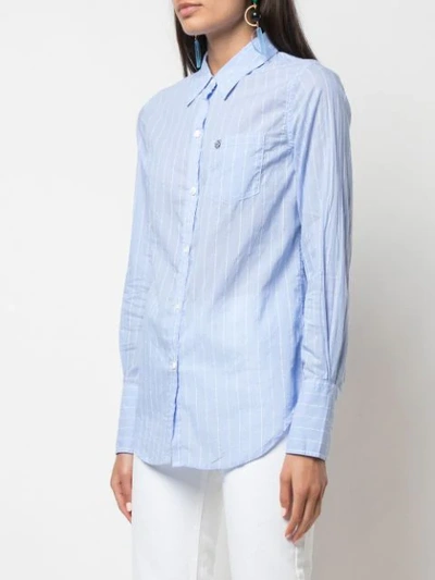 Shop Alex Mill Slim Striped Shirt In Blue