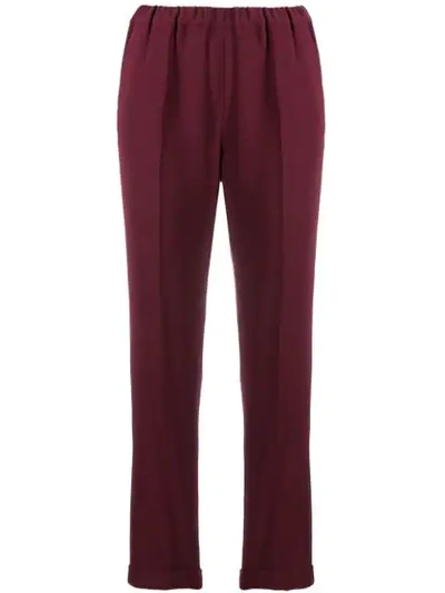 Shop Alberto Biani Straight-leg Trousers In Red