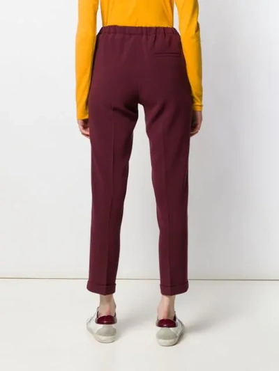 Shop Alberto Biani Straight-leg Trousers In Red