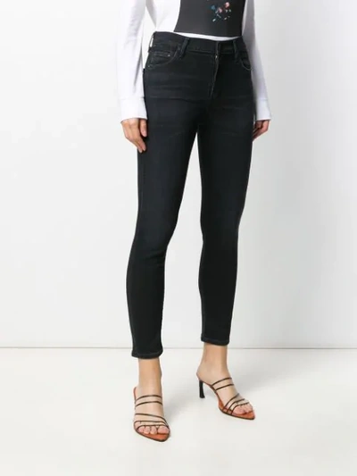 Shop Citizens Of Humanity Cropped Skinny Jeans In Black