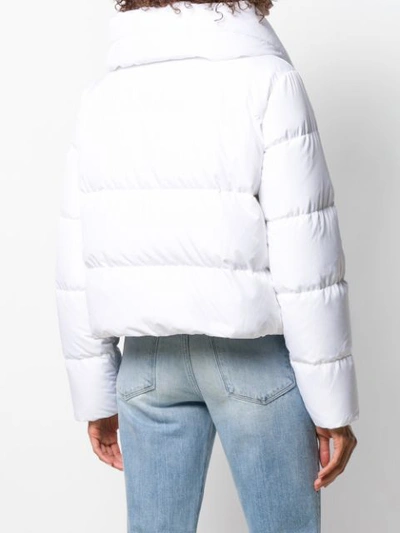 Shop Bacon Feather Down Puffer Jacket In White