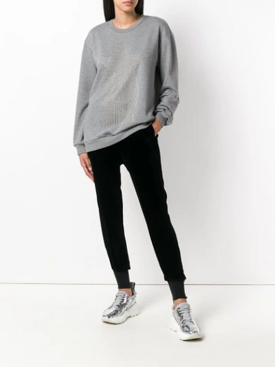 Shop Stella Mccartney Beaded Star Sweatshirt - Grey