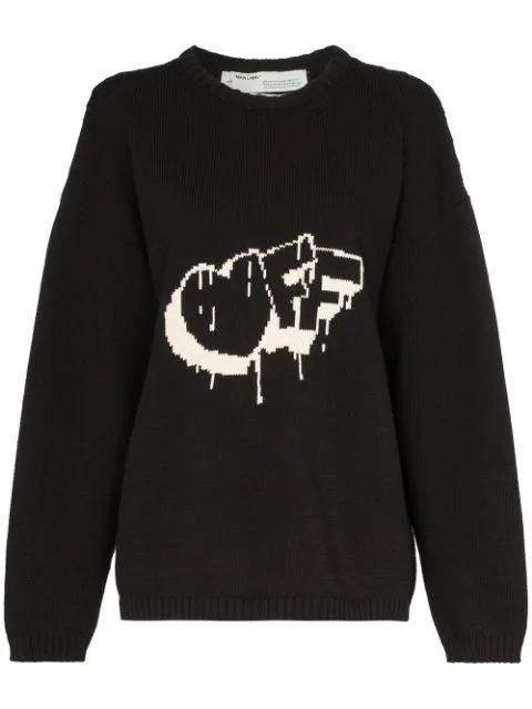 off white jumper black