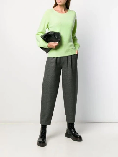 Société Anonyme Fine Knit Sweatshirt In Green