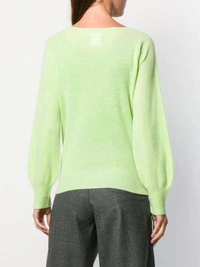 Société Anonyme Fine Knit Sweatshirt In Green