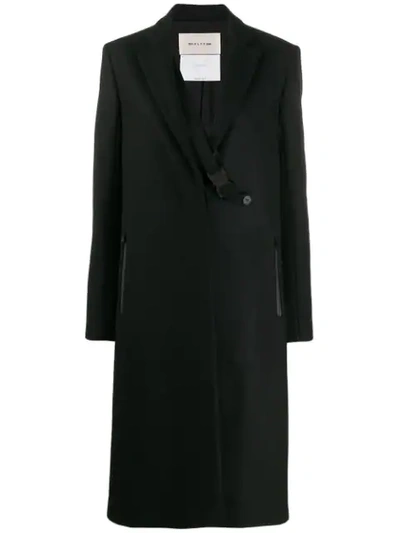 Shop Alyx Buckle-detail Coat In Black